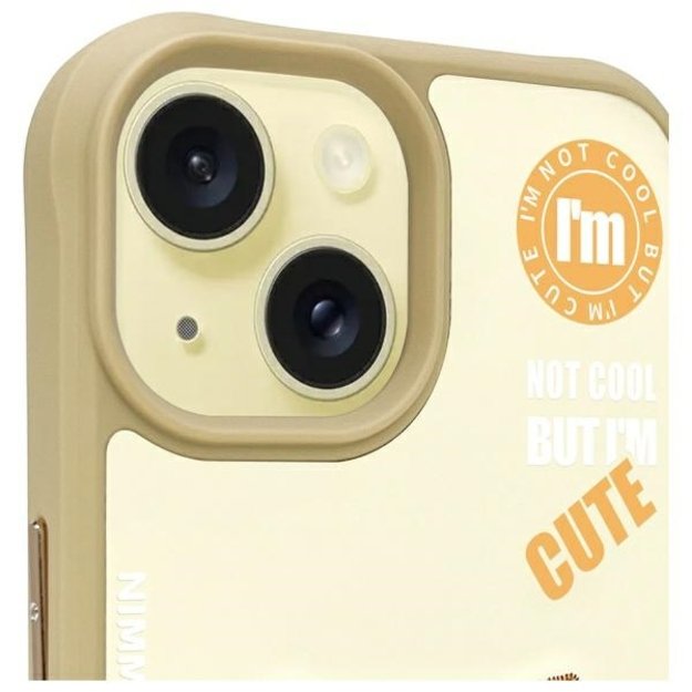 Nimmy Cool&amp Cute 2.0 Cat Case for iPhone 15 - Beige 2