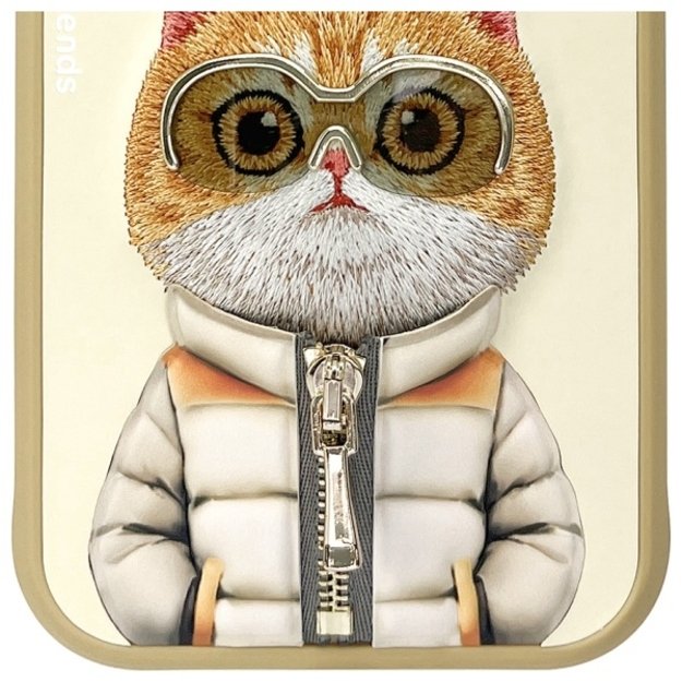 Nimmy Cool&amp Cute 2.0 Cat Case for iPhone 15 - Beige 10