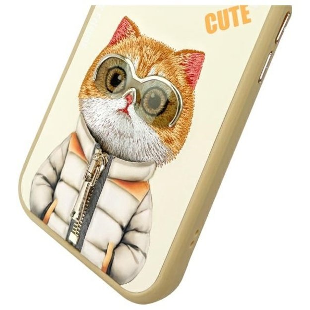 Nimmy Cool&amp Cute 2.0 Cat Case for iPhone 15 - Beige 9