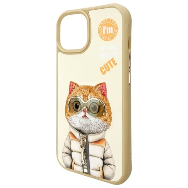 Nimmy Cool&amp Cute 2.0 Cat Case for iPhone 15 - Beige 6