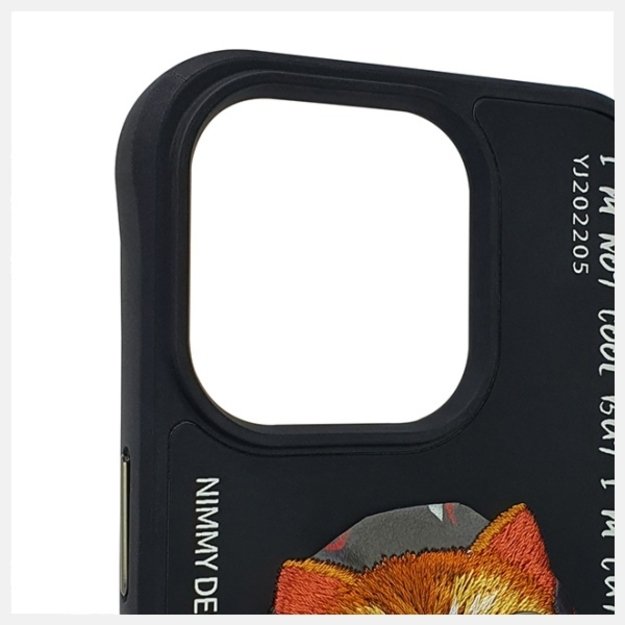 Nimmy Glasses Cool Cat Case for iPhone 15 Pro - Black 3