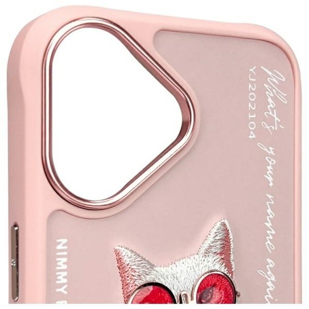 Nimmy Glasses Cool Cat iPhone 16 Case - Pink 4
