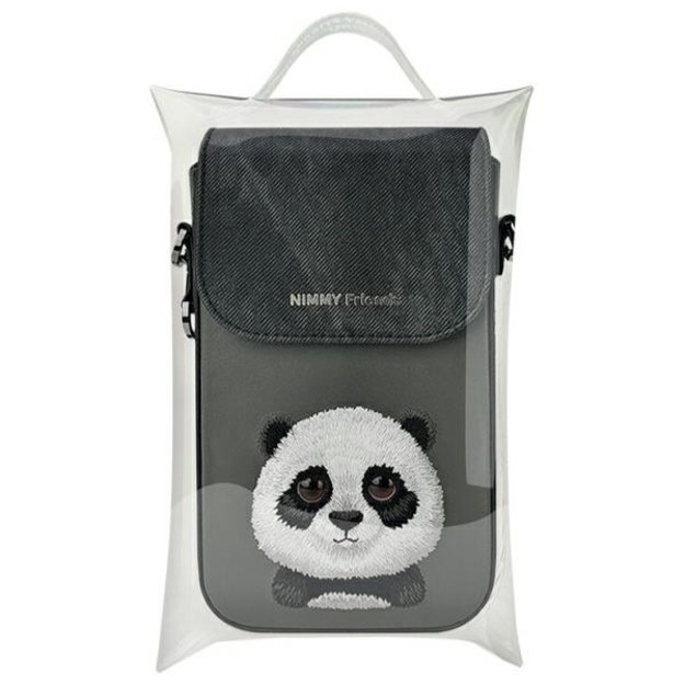 Nimmy Big Eyed Pet 2.0 Panda Phone Bag - Black 2