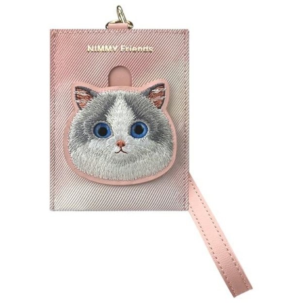 Nimmy Big Eyed Pet 2.0 Cat 3-in-1 Phone Bag + Wallet + Tracker Case - Pink 2