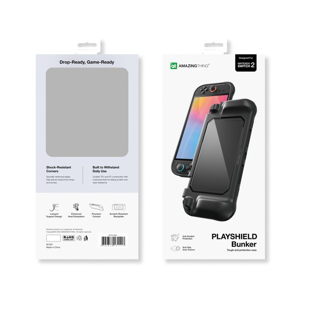 AmazingThing PlayShield Bunker Protective Case for Nintendo Switch 2 - Black 7