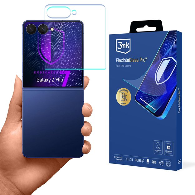3mk FlexibleGlass Pro hybrid glass for Samsung Galaxy Z Flip 7