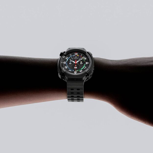 Spigen Rugged Armor Case for Samsung Galaxy Watch 8 Classic 46mm - Matte Black 9