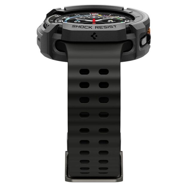 Spigen Rugged Armor Case for Samsung Galaxy Watch 8 Classic 46mm - Matte Black 5