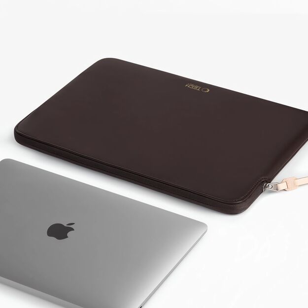Tech-Protect Fleece Laptop Bag 15-16 - Brown 3
