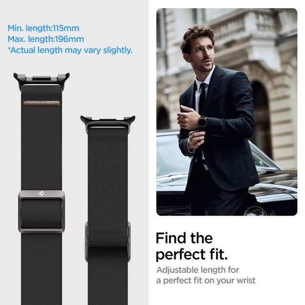 Spigen Fit Lite Strap for Samsung Galaxy Watch 40/44/46 mm - Black 9