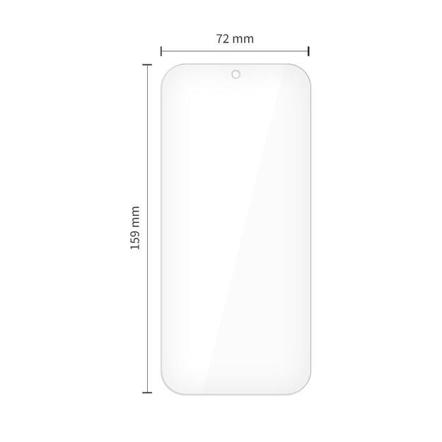 Tech-Protect Glass Fit+ 2-pack tempered glass for Google Pixel 9 Pro XL / 10 Pro XL - transparent 1