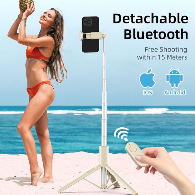 Selfie Stick Tech-Protect L09S with tripod - beige 9