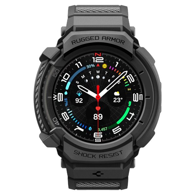 Spigen Rugged Armor Pro Strap for Samsung Galaxy Watch 8 Classic 46mm - Matte Black 2
