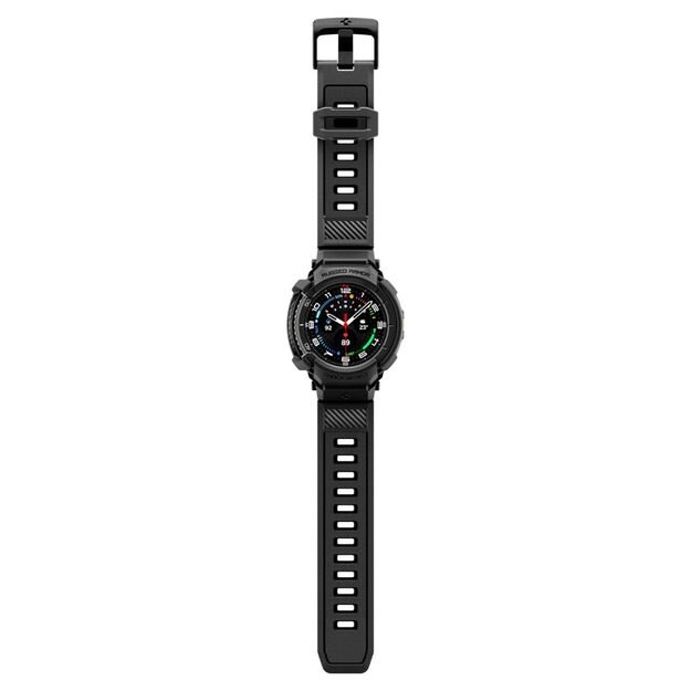 Spigen Rugged Armor Pro Strap for Samsung Galaxy Watch 8 Classic 46mm - Matte Black 1