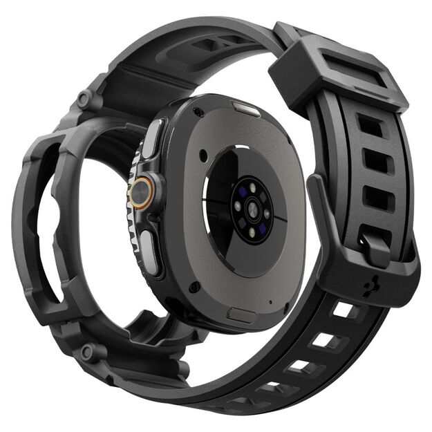 Spigen Rugged Armor Pro Strap for Samsung Galaxy Watch 8 Classic 46mm - Matte Black 8