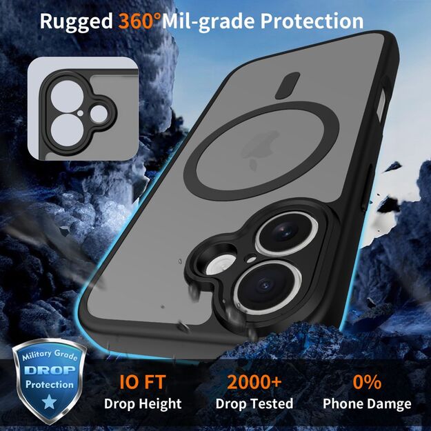 Tech-Protect BasicMag MagSafe Case for iPhone 17 - Matte Black 2