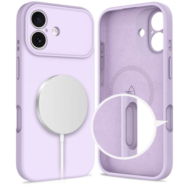 Tech-Protect Silicone MagSafe Case for iPhone 17 - Purple 1