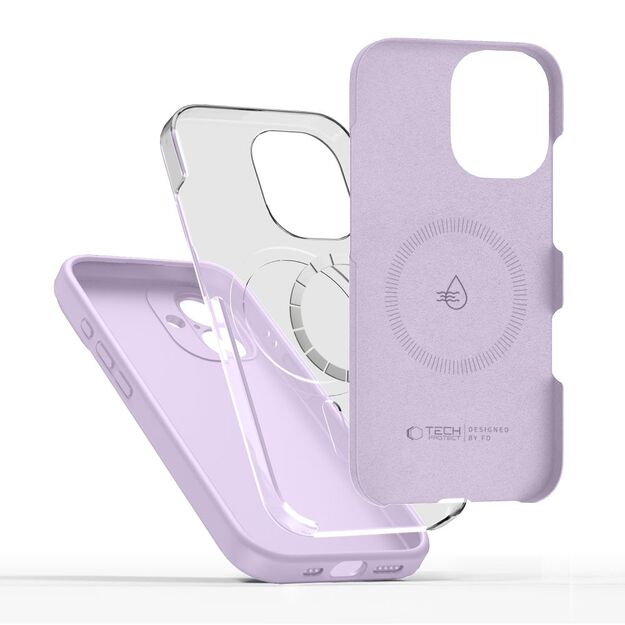 Tech-Protect Silicone MagSafe Case for iPhone 17 - Purple 3