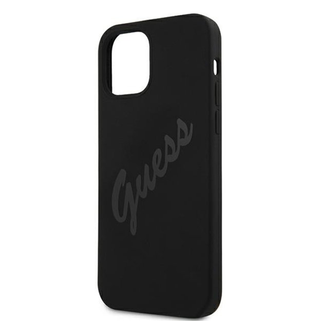 Guess GUHCP12LLSVSBK iPhone 12 Pro Max 6.7&quot  black/black hardcase Script Vintage 10