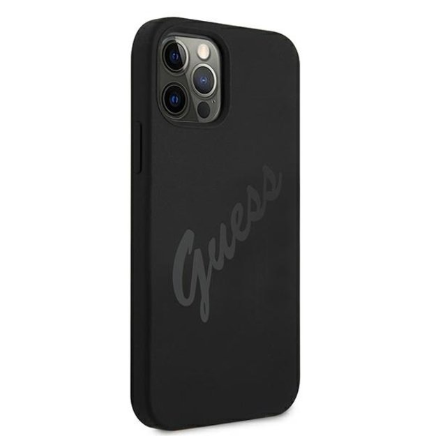 Guess GUHCP12LLSVSBK iPhone 12 Pro Max 6.7&quot  black/black hardcase Script Vintage 8