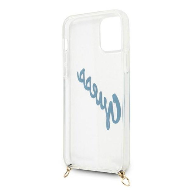 Guess GUHCP12SCRTVSBL iPhone 12 mini 5.4  blue/blue hardcase Script Vintage 10
