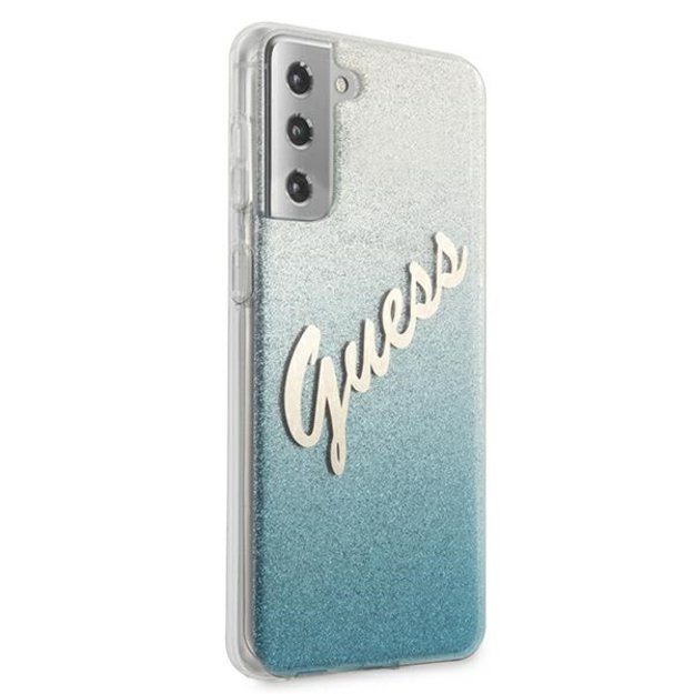 Guess GUHCS21MPCUGLSBL S21+ G996 blue/blue hardcase Glitter Gradient Script 3
