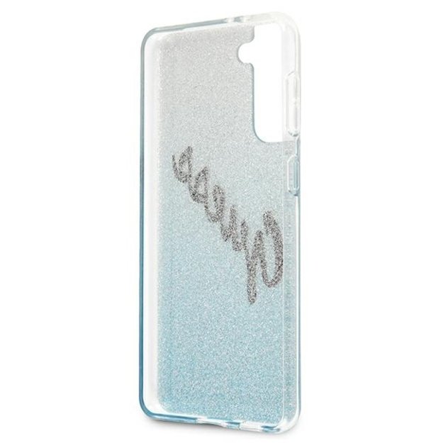 Guess GUHCS21MPCUGLSBL S21+ G996 blue/blue hardcase Glitter Gradient Script 6
