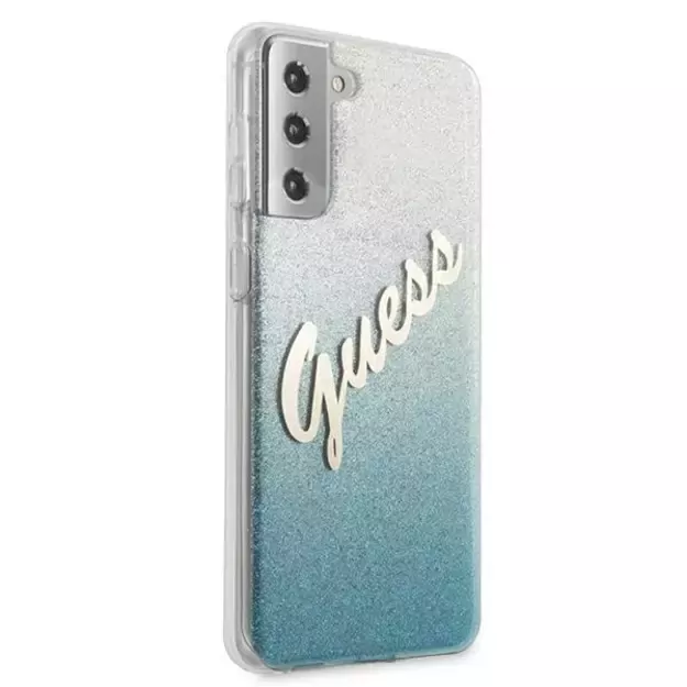 Guess GUHCS21MPCUGLSBL S21+ G996 blue/blue hardcase Glitter Gradient Script 10