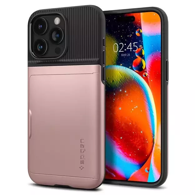 Spigen Slim Armor CS Case for iPhone 15 Pro Max - Pink 1