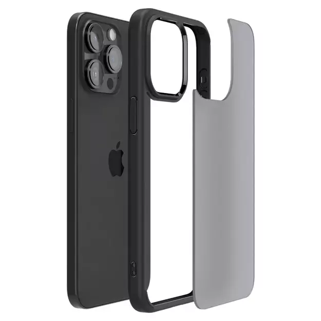 Spigen Ultra Hybrid iPhone 15 Pro Case - Clear Black 26