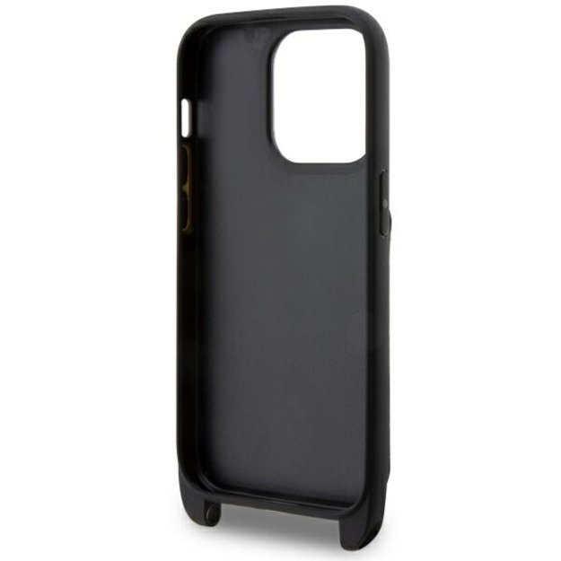 Karl Lagerfeld KLHCP14LCSAKHPKK iPhone 14 Pro 6.1  hardcase black/black Crossbody Saffiano Monogram Ikonik 5