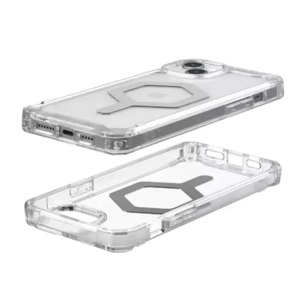 UAG Plyo MagSafe case for iPhone 15 Plus - transparent and silver 4