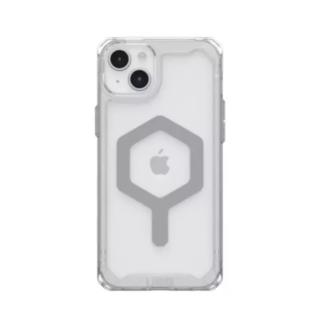 UAG Plyo MagSafe case for iPhone 15 Plus - transparent and silver