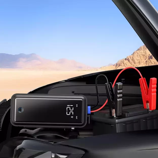 Jump starter with supercapacitor Baseus Super Energy Mega Series BS-CH007 3000A 12V USB-C / EC8 / DC - gray 3