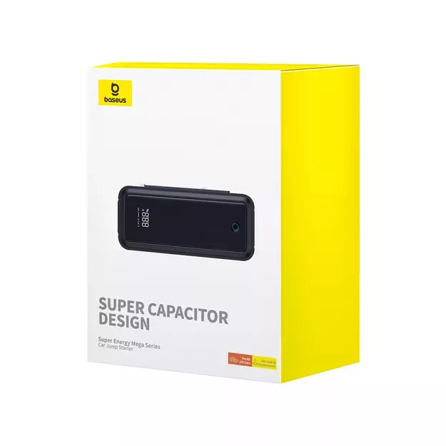 Jump starter with supercapacitor Baseus Super Energy Mega Series BS-CH007 3000A 12V USB-C / EC8 / DC - gray 4