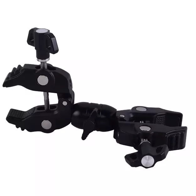Double-sided clamp holder for the camera - black 1