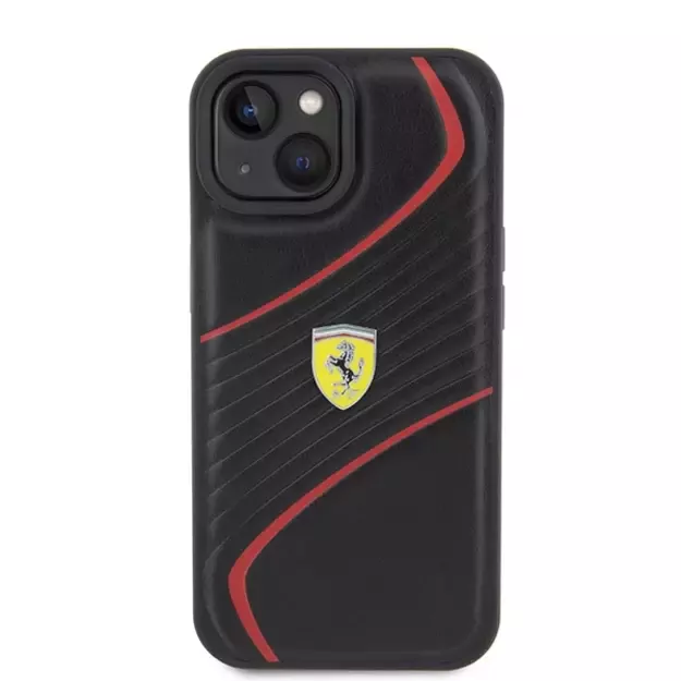 Ferrari FEHCP15SPTWK iPhone 15 6.1&quot  black/black hardcase Twist Metal Logo 2