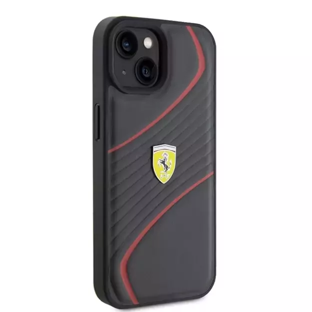 Ferrari FEHCP15SPTWK iPhone 15 6.1&quot  black/black hardcase Twist Metal Logo 3