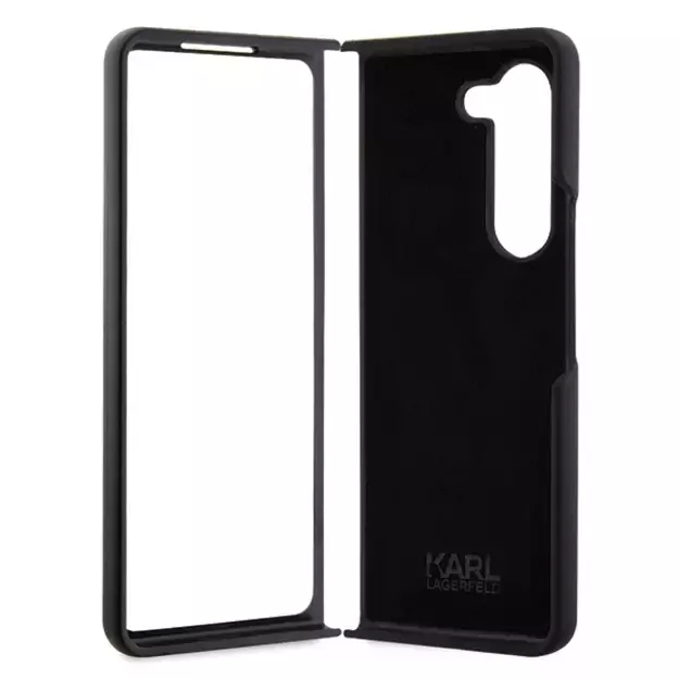 Karl Lagerfeld KLHCZFD5SNIKBCK Z Fold5 hardcase black/black Silicone Ikonik 5