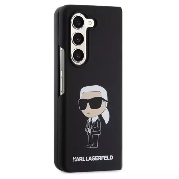 Karl Lagerfeld KLHCZFD5SNIKBCK Z Fold5 hardcase black/black Silicone Ikonik 4