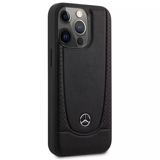 Mercedes MEHCP15XARMBK iPhone 15 Pro Max 6.7&quot  black/black hardcase Leather Urban 10