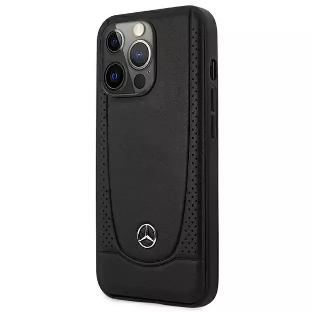 Mercedes MEHCP15XARMBK iPhone 15 Pro Max 6.7&quot  black/black hardcase Leather Urban 8