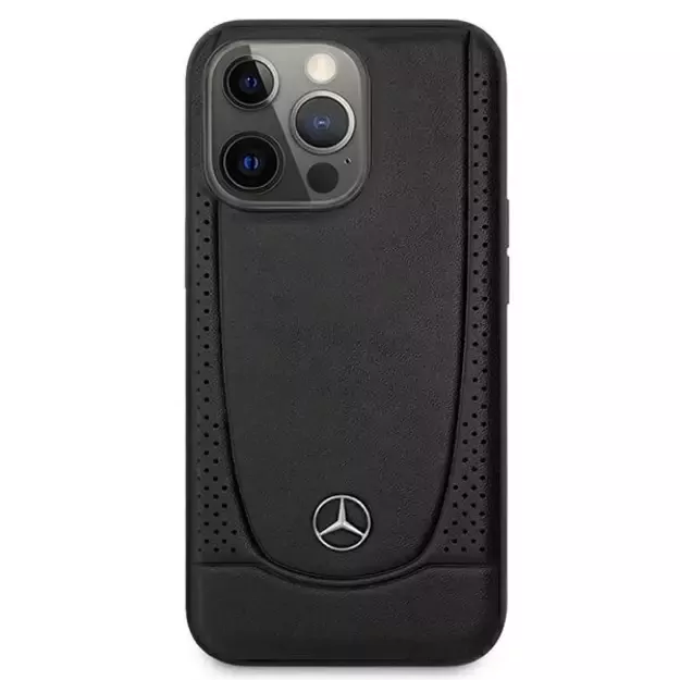 Mercedes MEHCP15XARMBK iPhone 15 Pro Max 6.7&quot  black/black hardcase Leather Urban 9