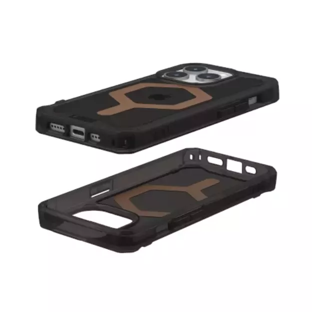 UAG Plyo MagSafe case for iPhone 15 Pro - black and brown 2