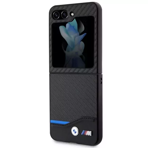 BMW Leather Carbon case for Samsung Galaxy Z Flip 5 - black 5