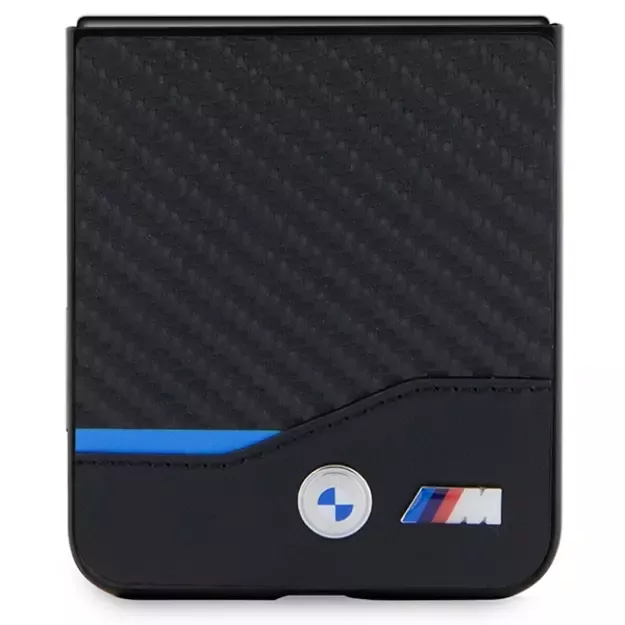 BMW Leather Carbon case for Samsung Galaxy Z Flip 5 - black 4