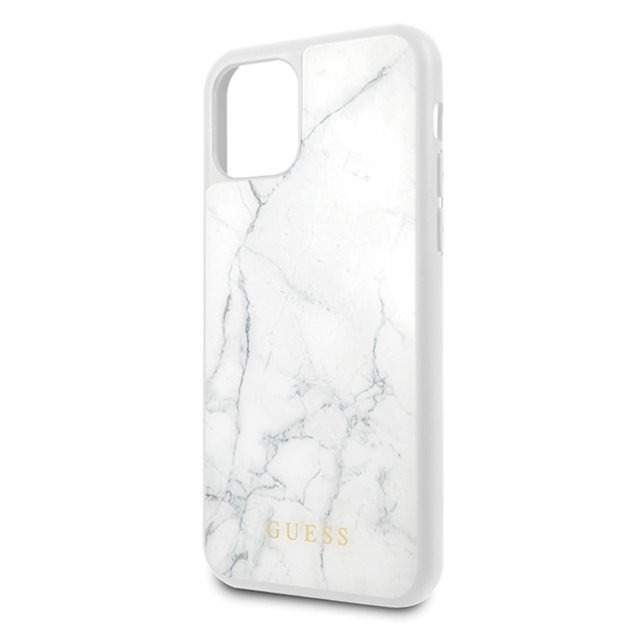 Guess GUHCN58HYMAWH iPhone 11 Pro biały/white Marble 2