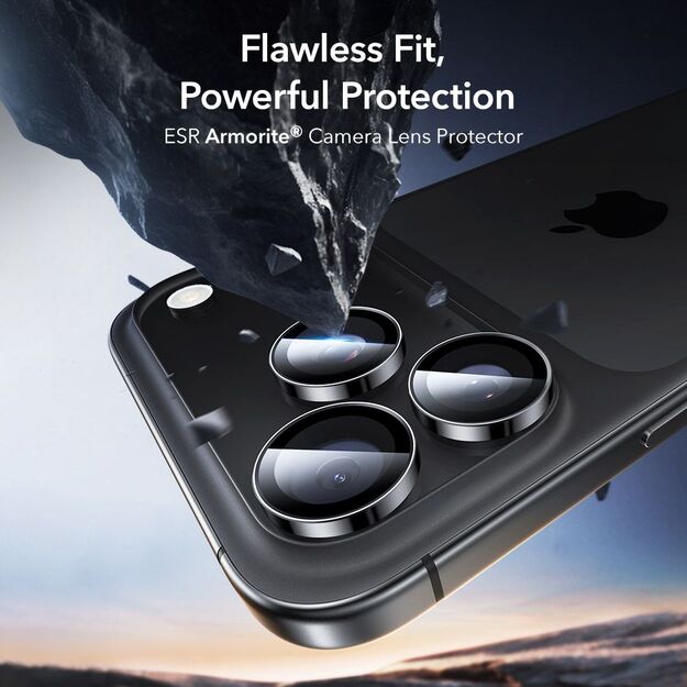 ESR Armorite Camera Protector for iPhone 14 Pro / Pro Max / 15 Pro / Pro Max / 16 Pro / Pro Max / 17 Pro / Pro Max - Black 8