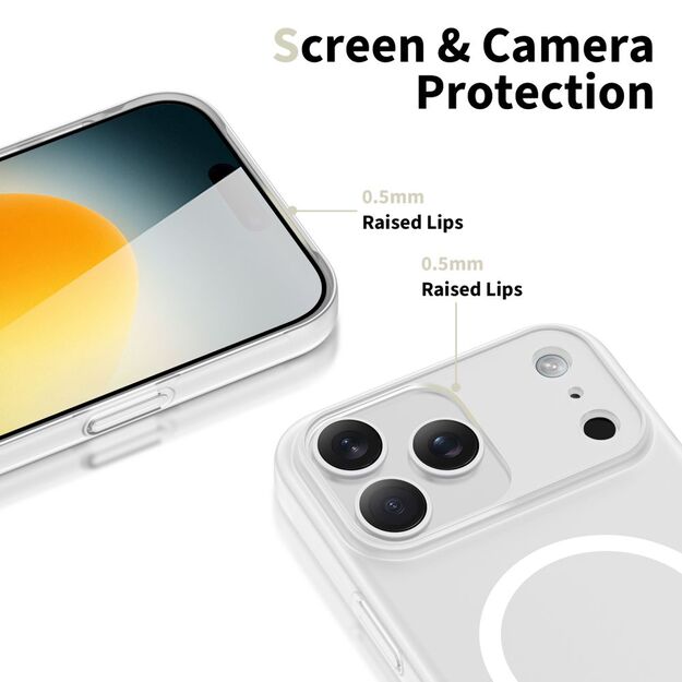 Tech-Protect MagSlim MagSafe Case for iPhone 17 Pro - Matte White 2