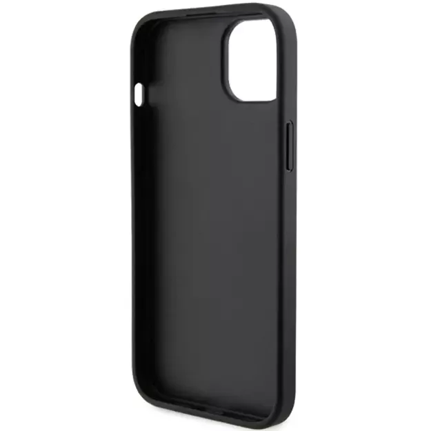 Karl Lagerfeld Saffiano Cardslot Karl&amp Choupette Metal Pin case for iPhone 15 - black 6